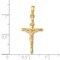 14K Gold Stick Style Crucifix Pendant Charm Religious Jewelry 31 x 15 mm